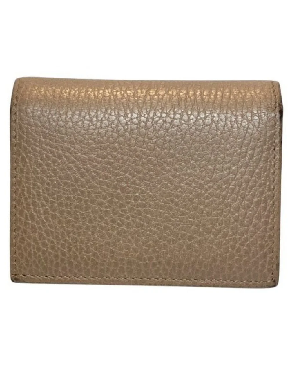 Gucci GG Marmont Beige Leather Bifold Wallet - Picture 2 of 9
